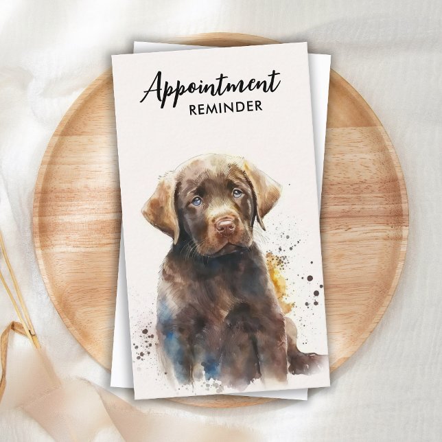 Carte De Rendez-vous Entraîneur de chien Labrador Retriever Puppy Pet S (Créateur téléchargé)