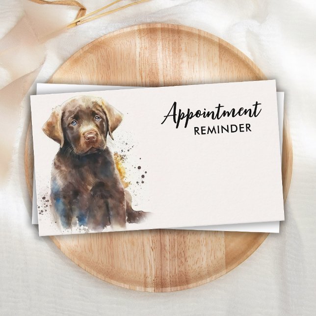 Carte De Rendez-vous Entraîneur de chiens de compagnie Labrador Retriev (Créateur téléchargé)