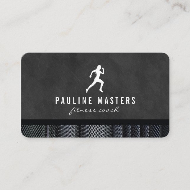 Carte De Rendez-vous Entraîneur Fitness (Devant)
