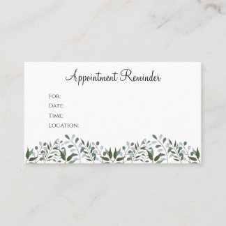 Carte De Rendez-vous Eucalyptus Vert Floral