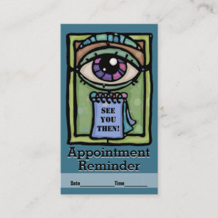 Carte De Rendez-vous Examen d'Optometrist.Ophthalmologists.Eye.