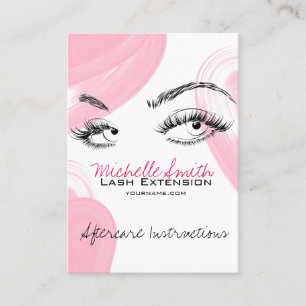 Carte De Rendez-vous Extensions de trait Maquillage Instructions de sui