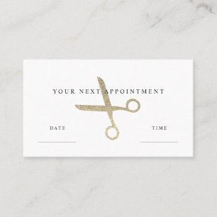 Carte De Rendez-vous Faux Parties scintillant ciseaux