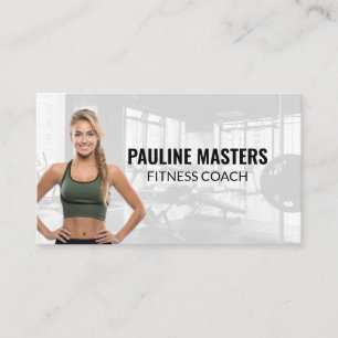 Carte De Rendez-vous Femme athlétique Gymnase