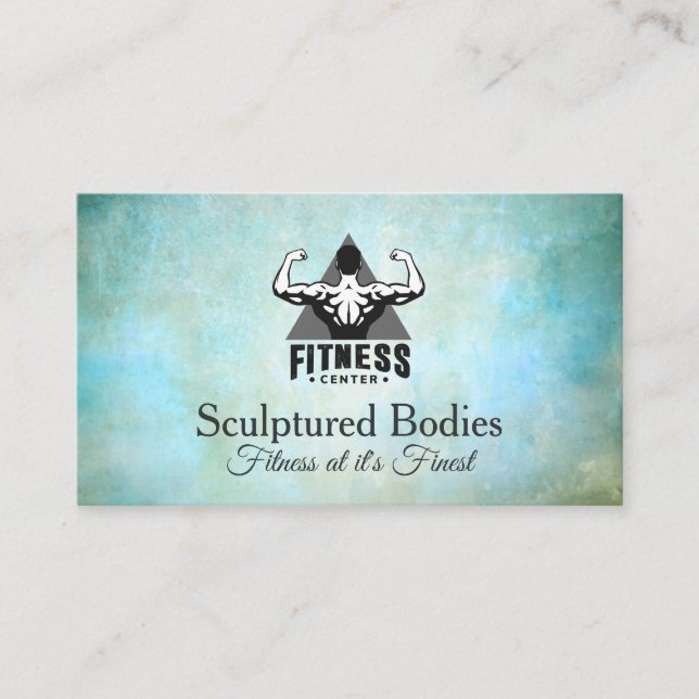 Carte De Rendez-vous Fitness Center Logo | Gym (Devant)