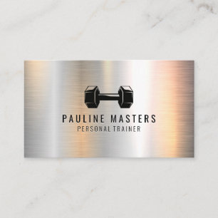 Carte De Rendez-vous Fitness Nutrition Formateur personnel Dumbbell