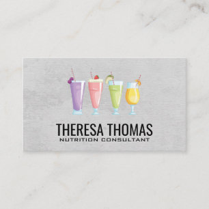 Carte De Rendez-vous Fitness Nutrition Fruits Smoothies