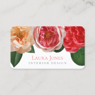 Carte De Rendez-vous Fleurs Floral Intérieur Styliste Design Rendez-vou