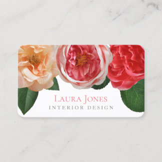 Carte De Rendez-vous Fleurs Floral Intérieur Styliste Design Rendez-vou