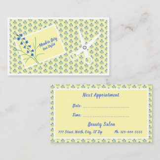 Carte de rendez-vous Floral Hair Stylist