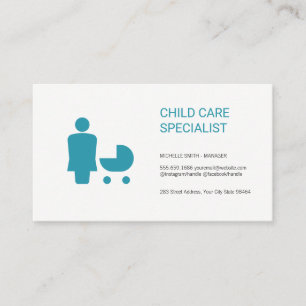 Carte De Rendez-vous Garde d'enfants   Behavioriste   Babysitter