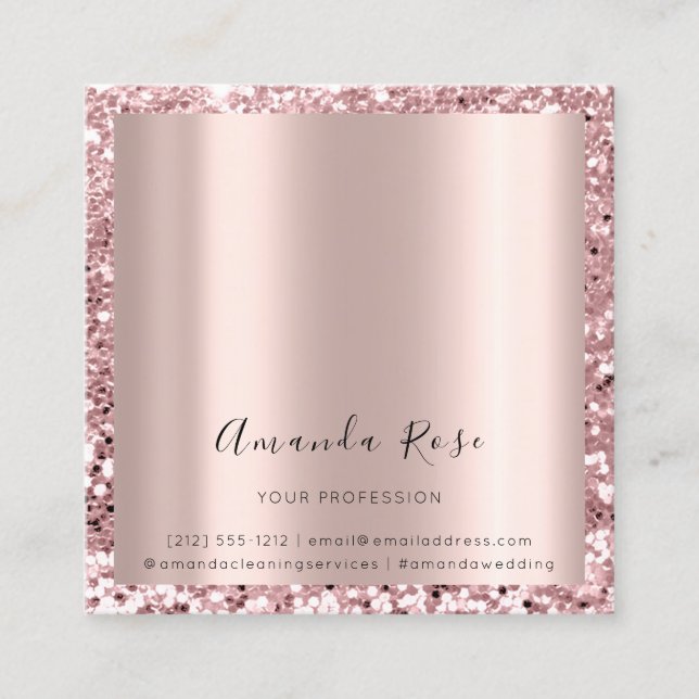 Carte de rendez-vous Gold Rose de l'événement maqu (Devant)