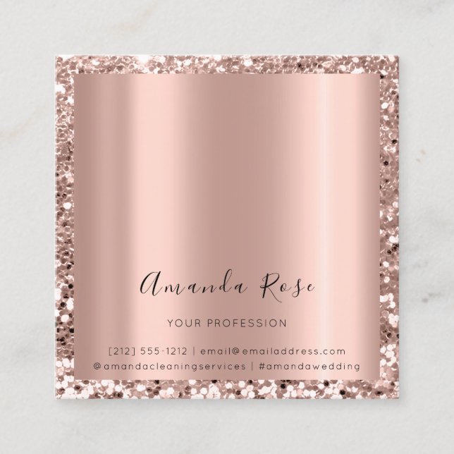 Carte de rendez-vous Gold Rose de l'événement maqu (Devant)