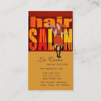Carte De Rendez-vous Hairlist Salon Hairstylist Tredy Text