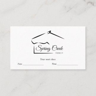 Carte De Rendez-vous Horse Ranch | Ferme à cheval