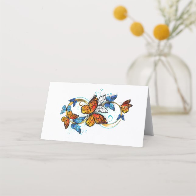 Carte De Rendez-vous Infinity of Monarch Butterflies (Devant)