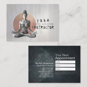 Carte De Rendez-vous Instructeur de méditation Yoga Reiki Master Lotus