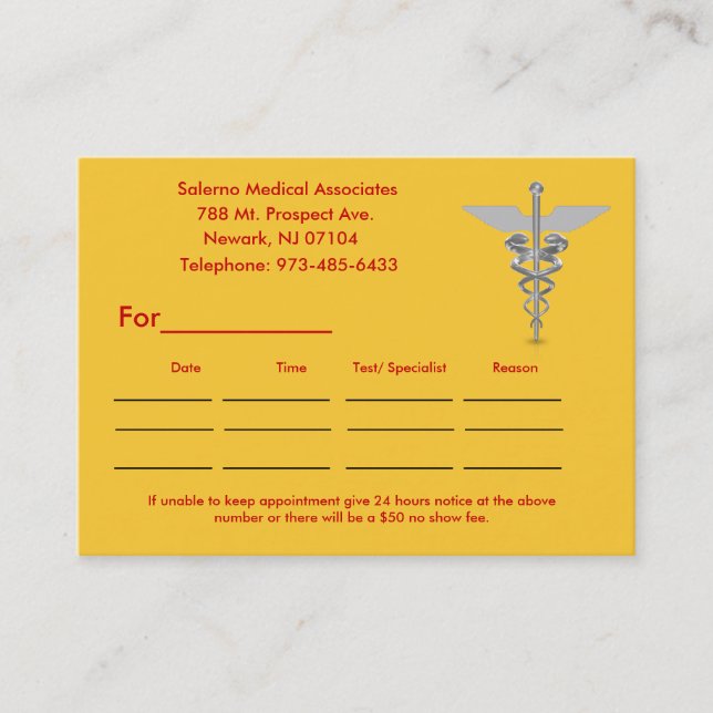 Carte De Rendez-vous j0439599, _______de __________   de _________… (Devant)