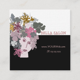 Carte De Rendez-vous Jolie dame du jardin fleuri