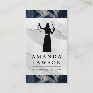 Carte De Rendez-vous Justice aveugle Marbre Droit