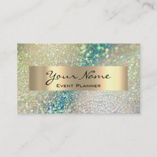 CARTE DE RENDEZ-VOUS L'ARTISTE MARIAGE MAKEUP COUCH GREEN HOLOGRAPH