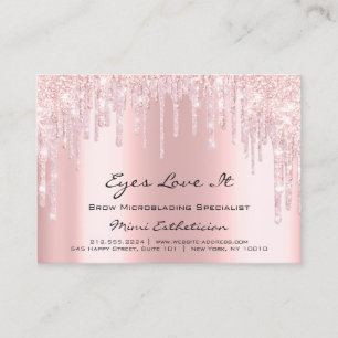 Carte De Rendez-vous Lashes Extension de l'enseignement post-soins étin