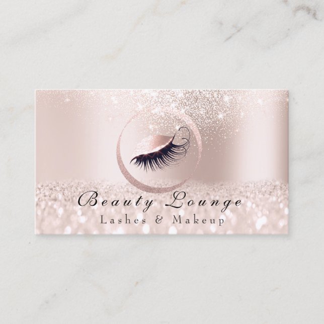 Carte De Rendez-vous Lashes Extension Maquillage Artiste Oeil Professio (Devant)