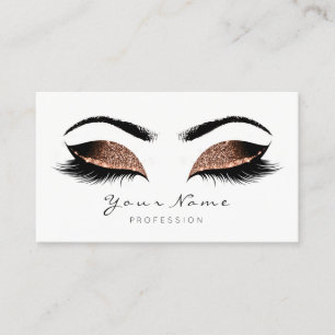Carte De Rendez-vous Le maquilleur Brown de café fouette le blanc noir
