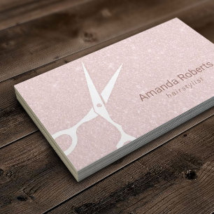 Carte De Rendez-vous Le salon de coiffure élégant rougissent
