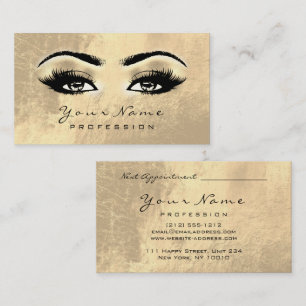 Carte De Rendez-vous Le sourcil de maquillage observe des fronts de