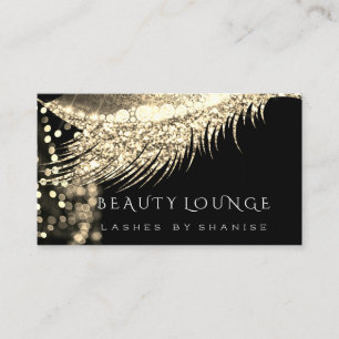 Carte De Rendez-vous L'événement de maquilleur fouette le noir d'or d