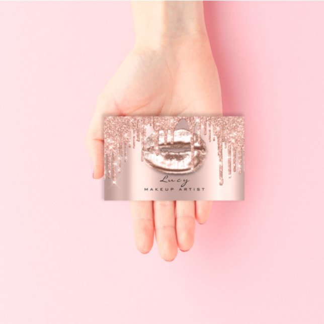 Carte De Rendez-vous Lèvres personnalisées Parties scintillant de maqui (Créateur téléchargé)