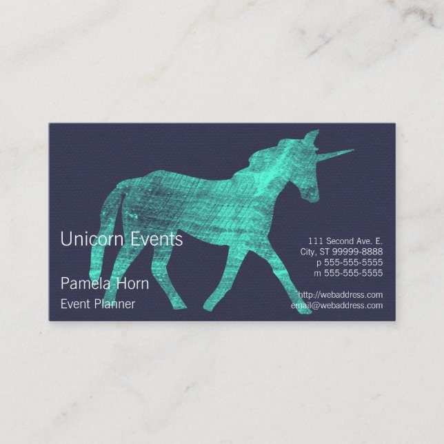 Carte De Rendez-vous Licorne (Devant)