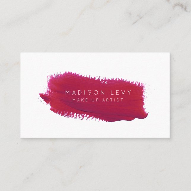 Carte De Rendez-vous Lipstick Swatch Make Up Artist Beauté beauté (Devant)