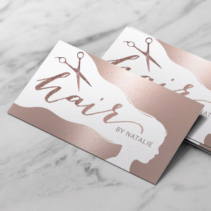 Carte De Rendez-vous Liste de cheveux Rose Gold Beauté Salon Rendez-vo