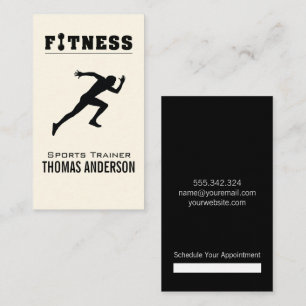 Carte De Rendez-vous Logo d'entraînement personnel / Fitness