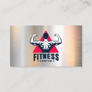 Carte De Rendez-vous Logo du centre de remise en forme Arrière - plan