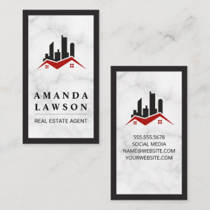 Carte De Rendez-vous Logo immobilier commercial résidentiel
