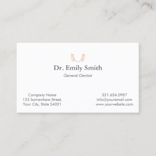 Carte De Rendez-vous Logo pour dentiste