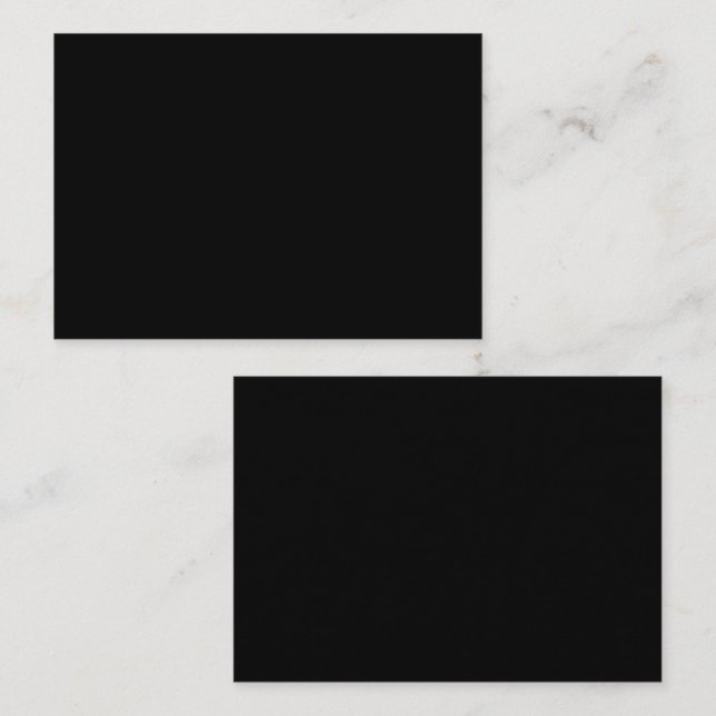 Carte de Rendez-vous Luxe Noir | Élégance Minimali (Devant / Derrière)