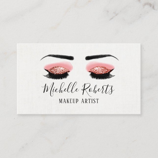 Carte De Rendez-vous Maquillage Artiste Brow & Lash Salon de Beauté Ren (Devant)