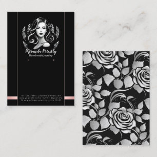 Carte De Rendez-vous Maquillage Artiste Coiffure Styliste Bijoux modern