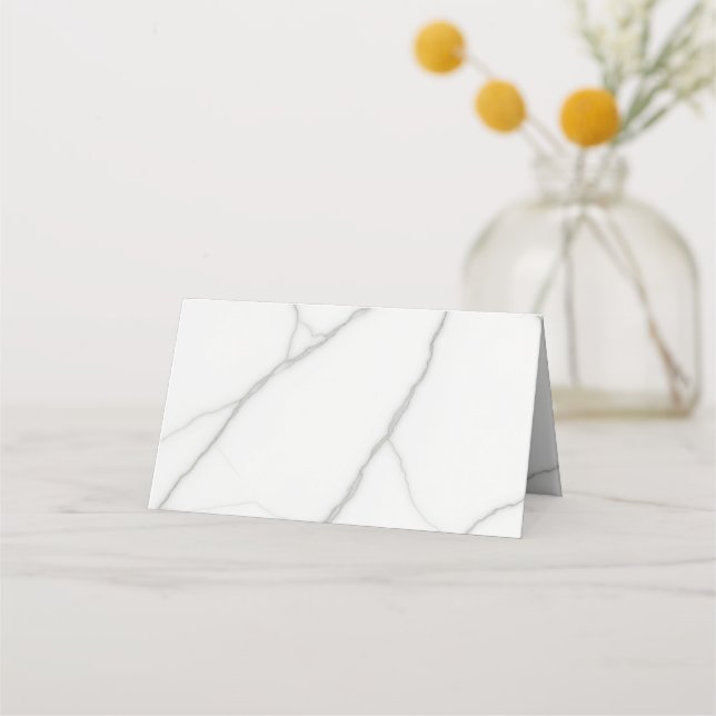 Carte De Rendez-vous Marbre Blanc (Devant)
