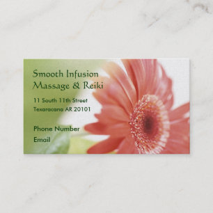 Carte De Rendez-vous Marguerite rose de Gerbera