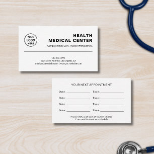 Carte De Rendez-vous Médecin de clinique multiple