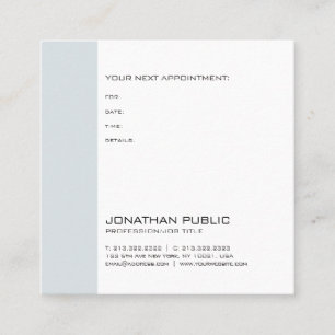 Carte De Rendez-vous Médecin Dentiste Thérapeute Rappel Chic De Nomin