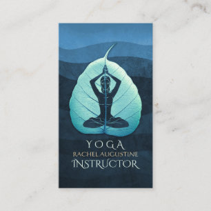 Carte De Rendez-vous Méditation de l'instructeur YOGA Pose Bodhi Coupe