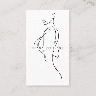 Carte de rendez-vous minimaliste pour femme