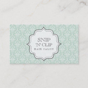 Carte De Rendez-vous Mode victorienne vintage de coiffeur de damassé d