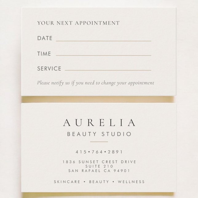 Carte De Rendez-vous Modern Office Appointment Card (Créateur téléchargé)